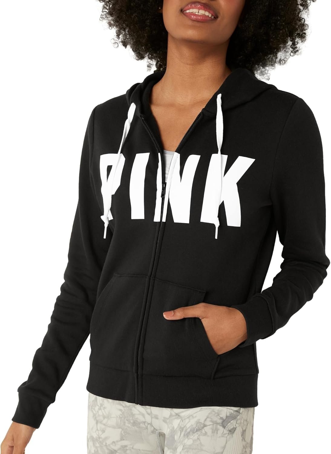 Victoria’s Secret Women’s PINK Logo Full Zip-up Sweatshirt (XS-XXL)