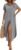 Zeagoo Womens Summer Casual Short Sleeve Button Down Long Shirt Dresses Loose Swimsuit Beach Cover Ups with Pockets