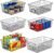 6 Pack Wire Baskets for Pantry Organization and Storage, Kitchen Organizer, 2 XXLarge & 2 XLarge & 2 Large