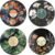 HK Studio Hippie Decor, Posters for Room Aesthetic – Botanical Wall Art, Record Decor, 4pcs 12″